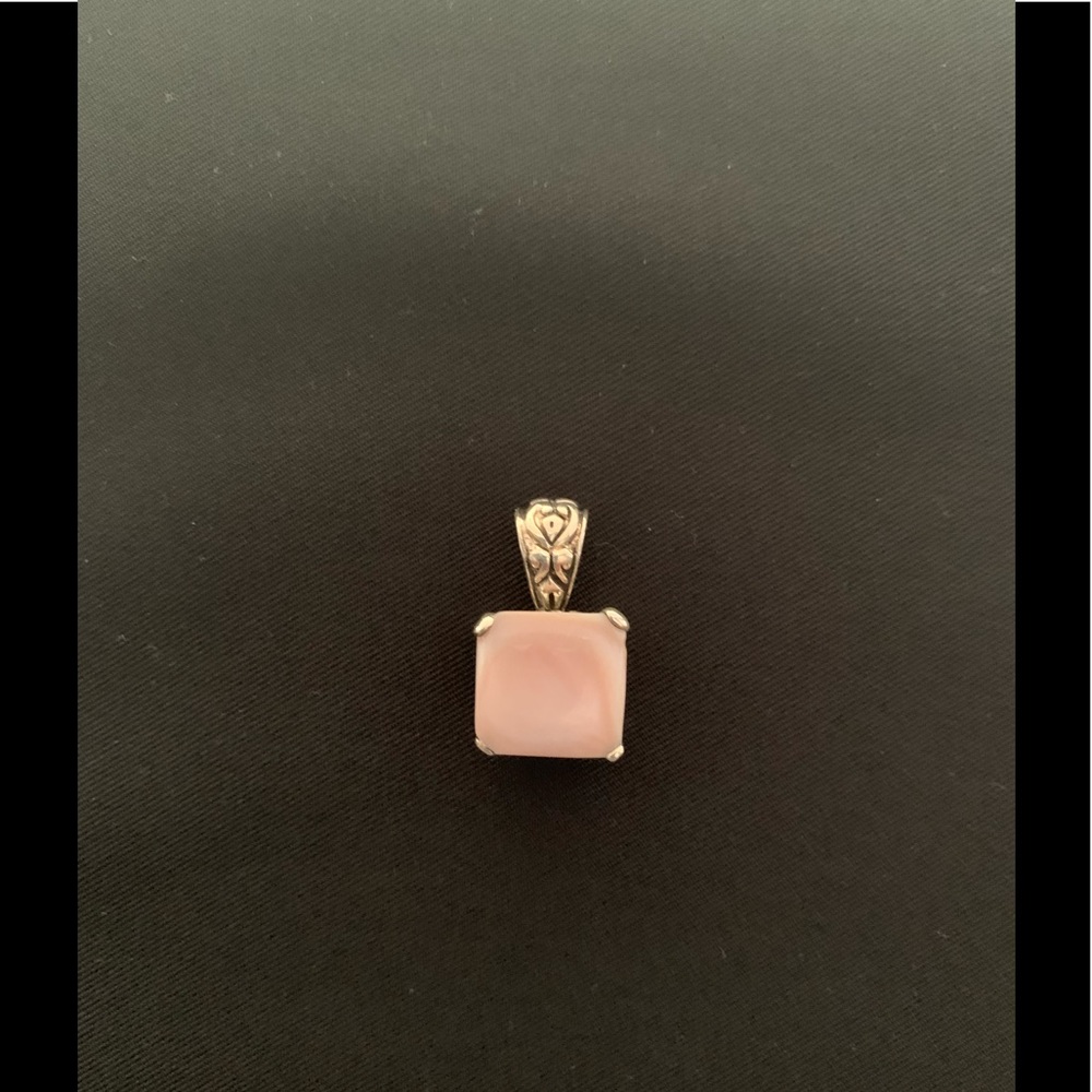 Sterling Silver Pendant, With Pink Stone
Excellent Condition